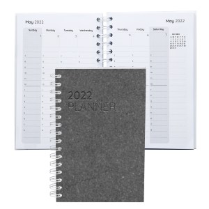 Leather Spiral Weekly Planner 5.25" x 8.25" 1 Leather Spiral Weekly Planner 5.25" x 8.25" 1