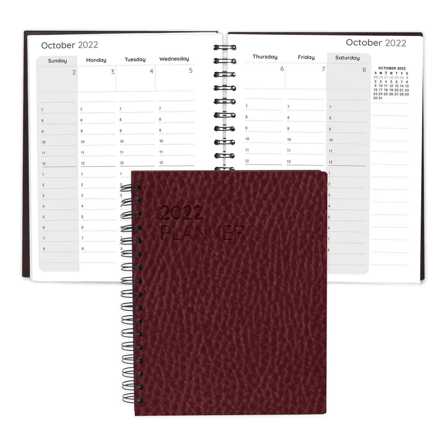 Leather Spiral Weekly Planner 1