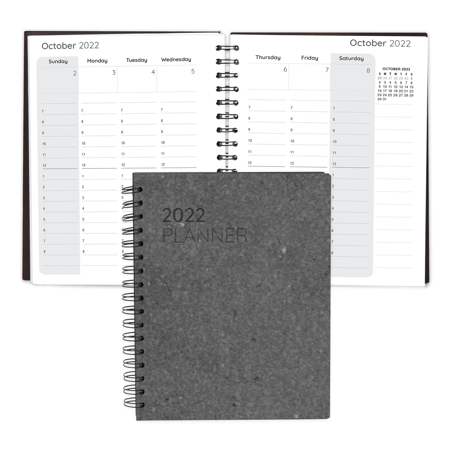 Leather Spiral Weekly Planner 1
