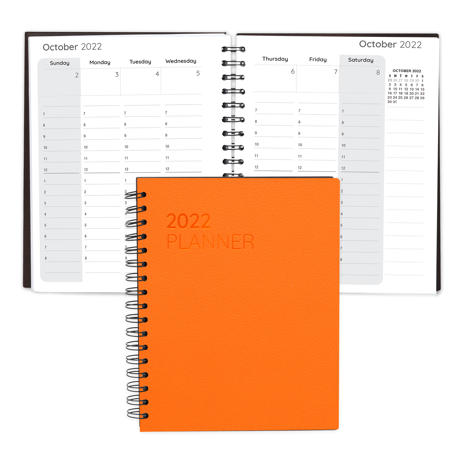 Leather Spiral Weekly Planner 1