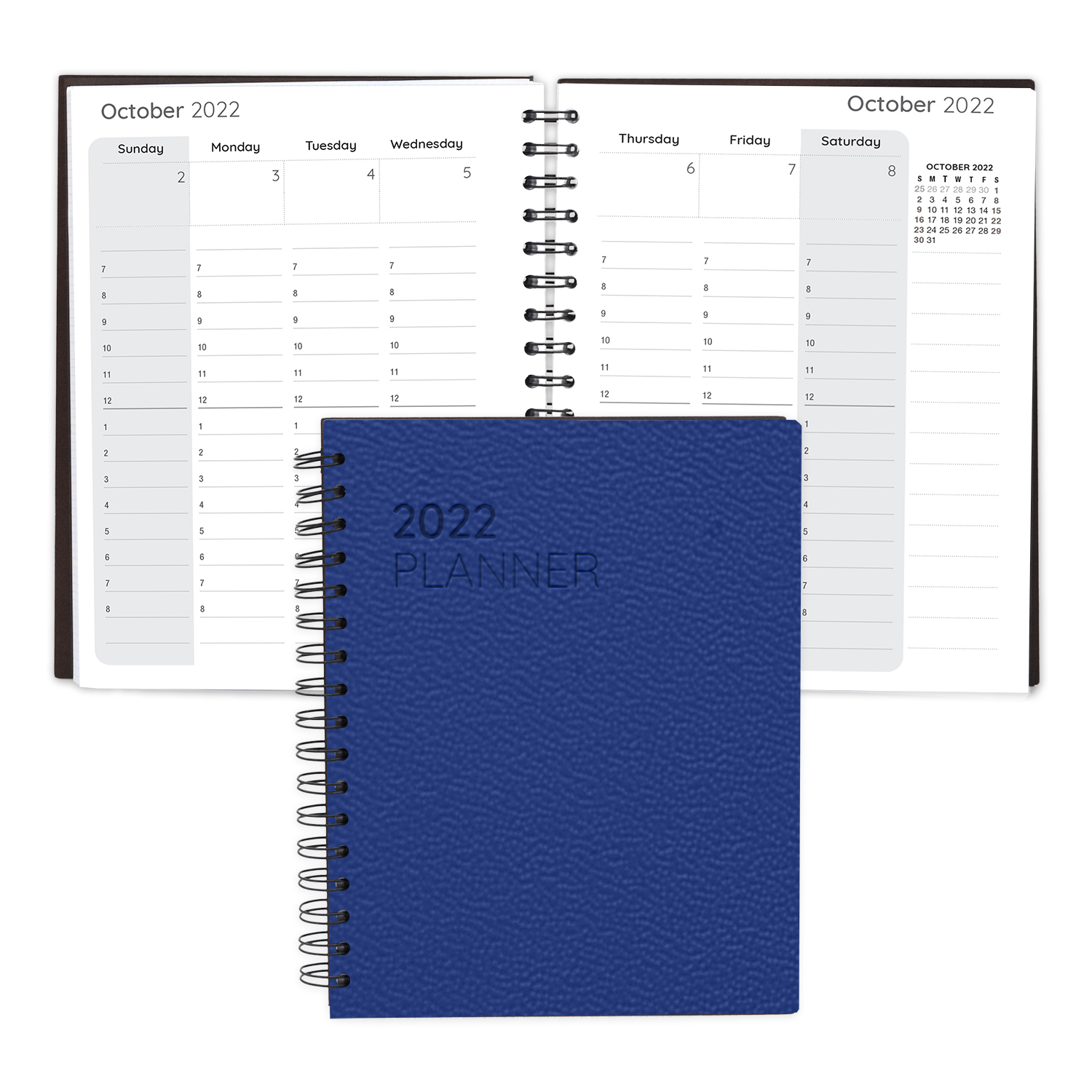 Leather Spiral Weekly Planner 1