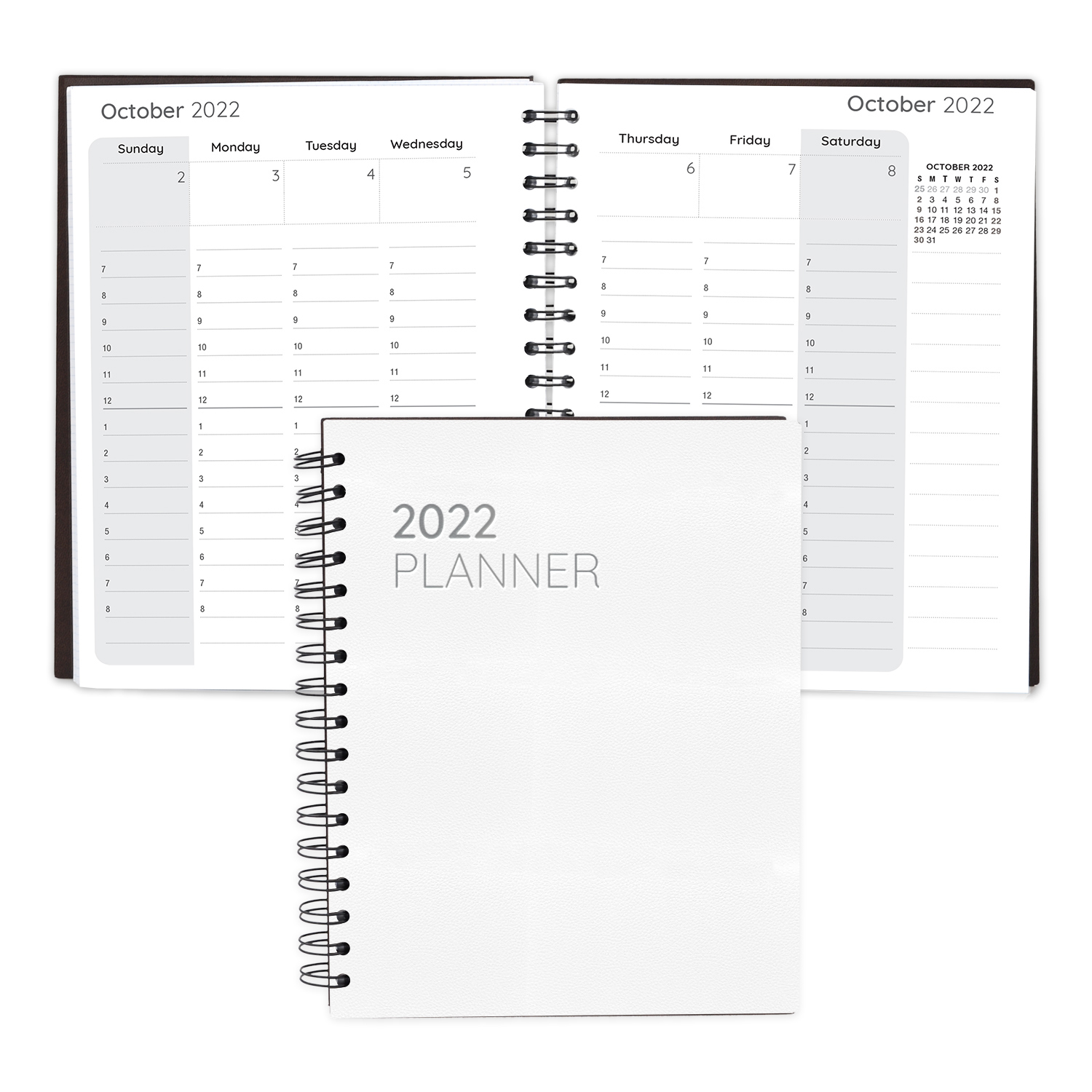 Leather Spiral Weekly Planner 1