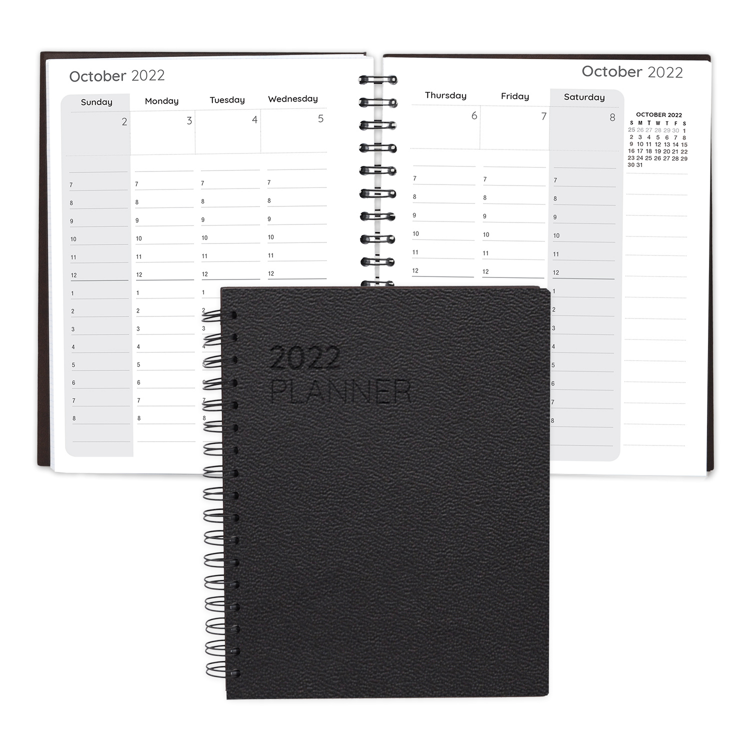 Leather Spiral Weekly Planner 1