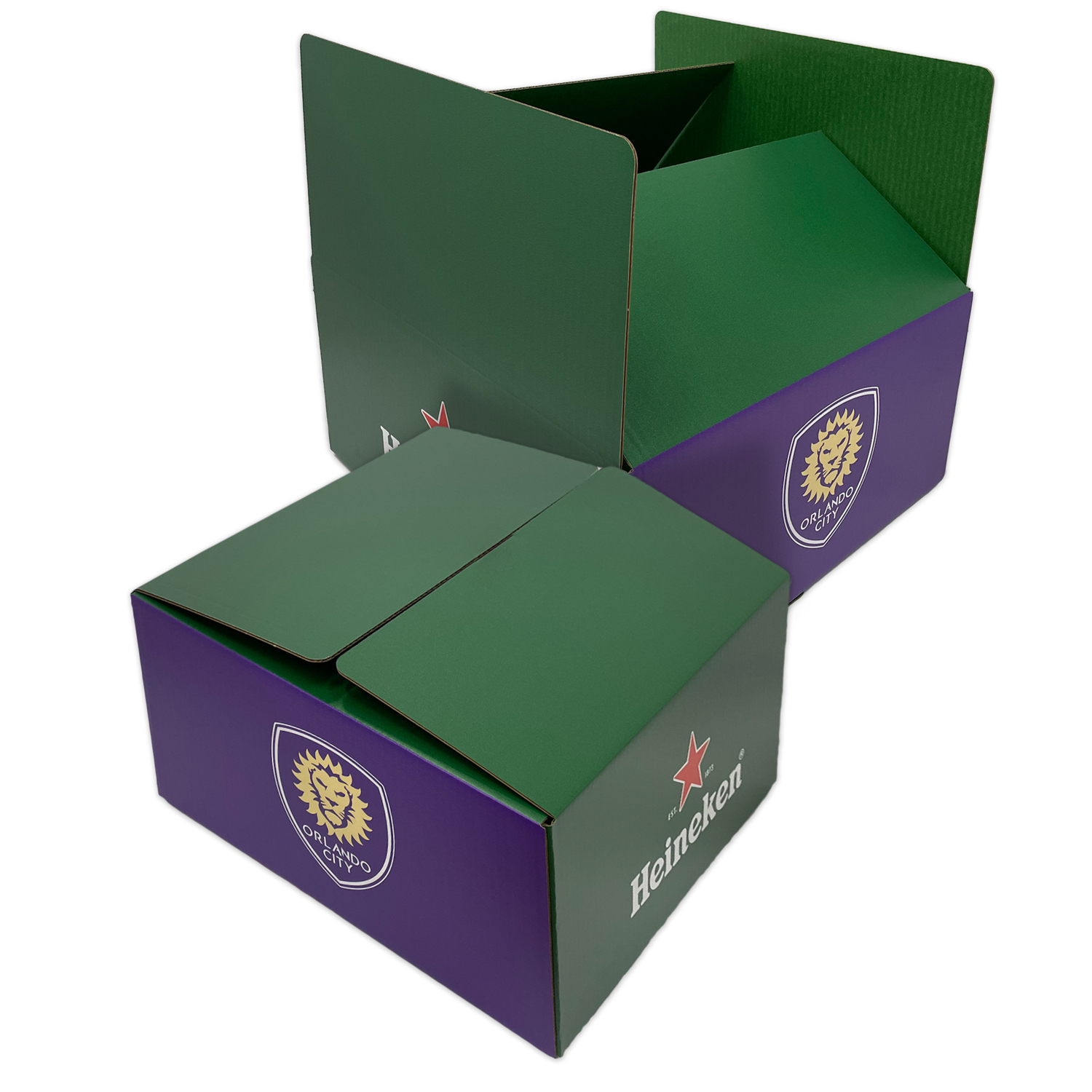 Full Color B-Flute Shipmaster Box Large Size 16" x 16" x 8" 1