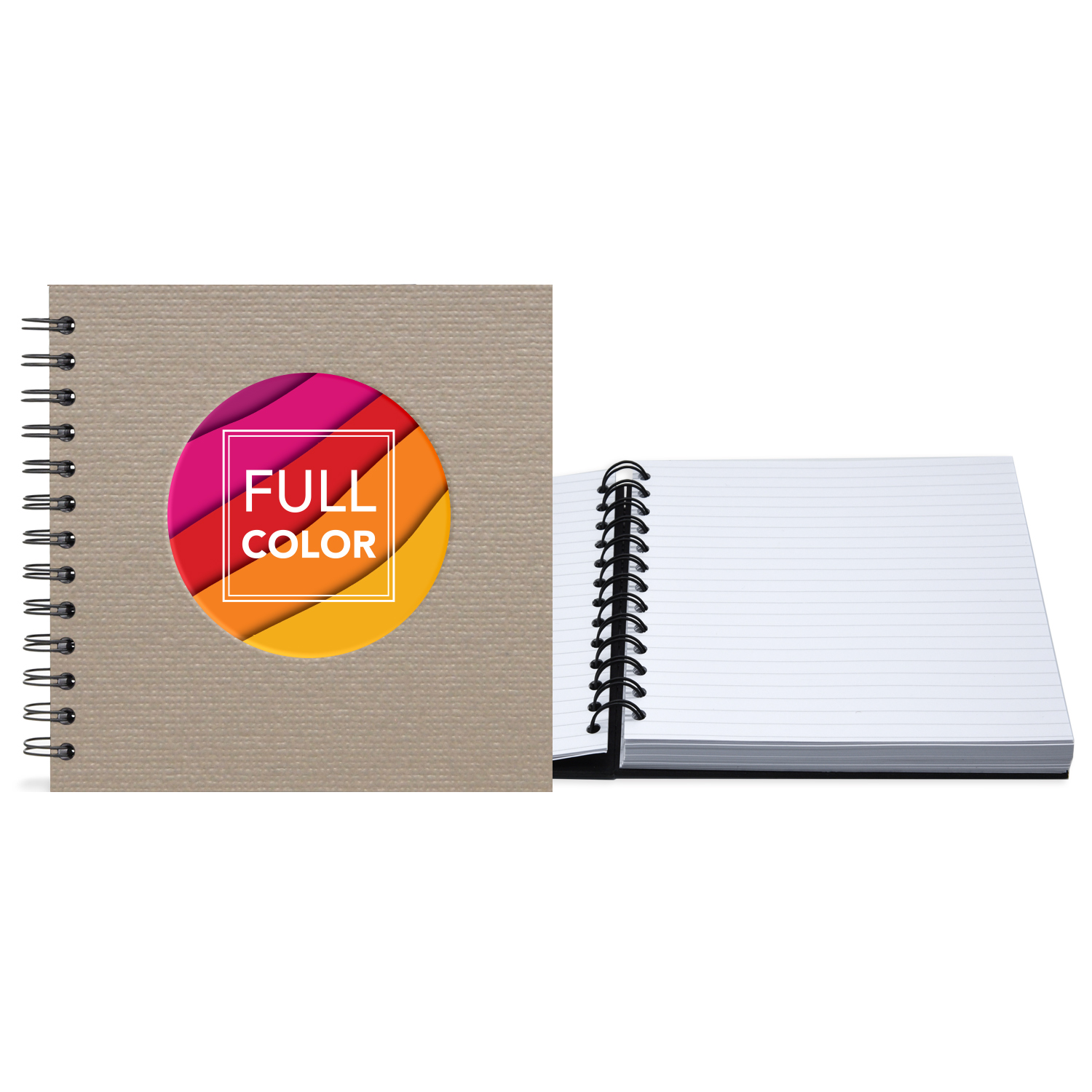 7" x 7" Window Spiral Journal 1