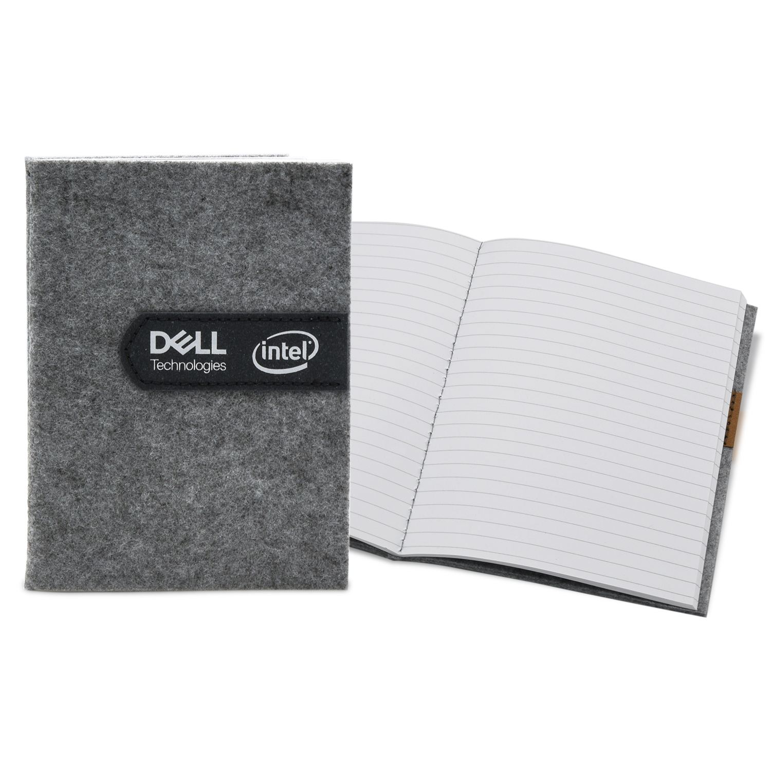 5" x 7" Gray Felt Commuter Stitched Journal 1