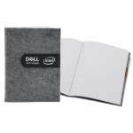 5" x 7" Gray Felt Commuter Stitched Journal 1 5" x 7" Gray Felt Commuter Stitched Journal 1