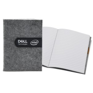 5" x 7" Gray Felt Commuter Stitched Journal 1 5" x 7" Gray Felt Commuter Stitched Journal 1