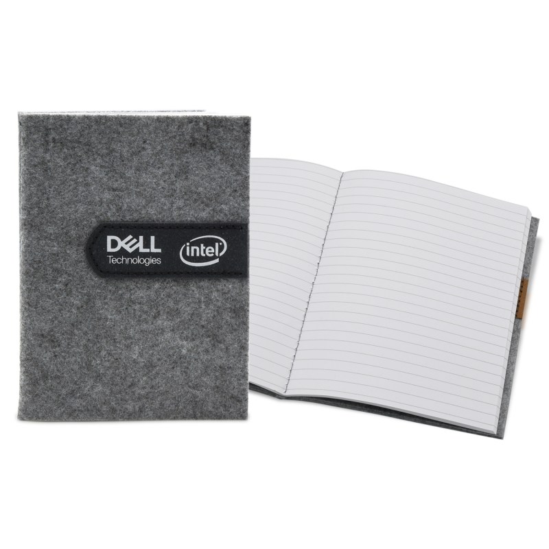 5" x 7" Gray Felt Commuter Stitched Journal 1 5" x 7" Gray Felt Commuter Stitched Journal 1