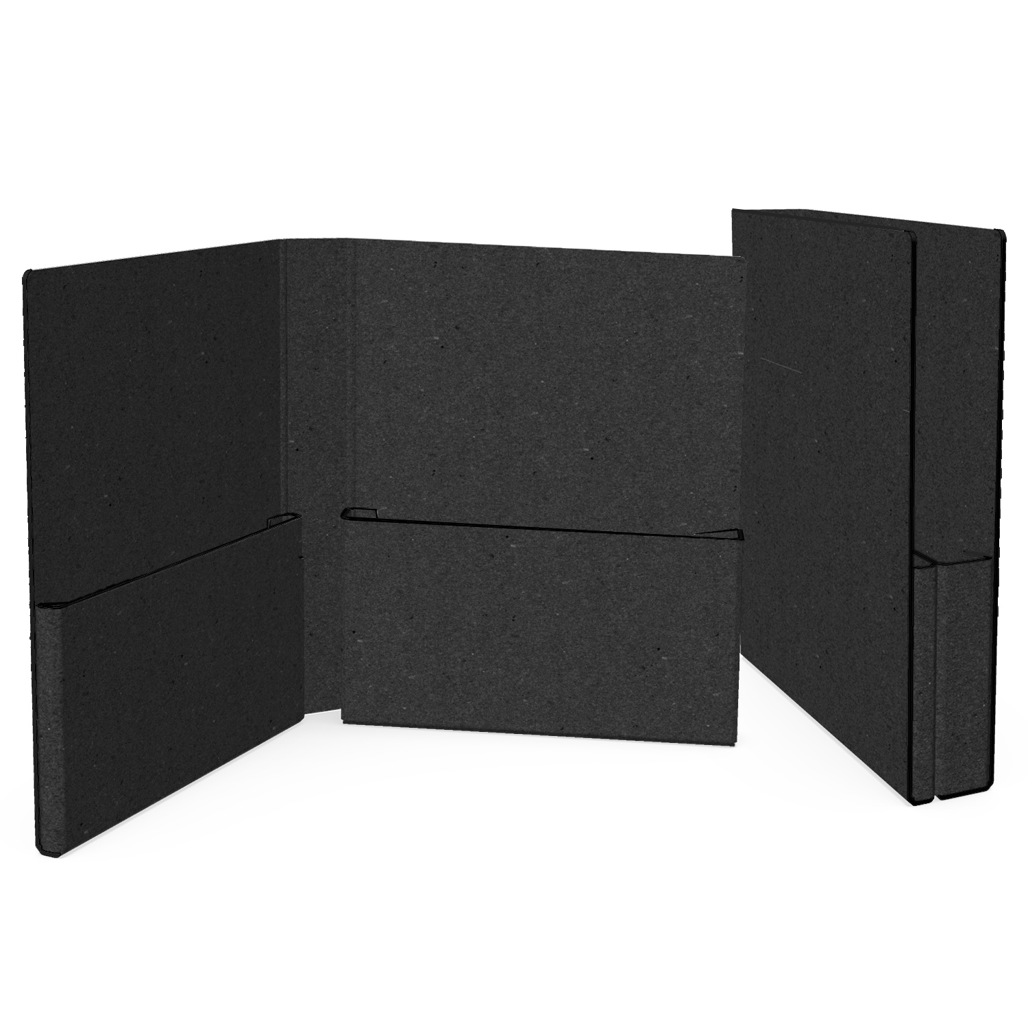 2-Pocket Portfolio Folder (9.75"x11.5"x1.875") 1