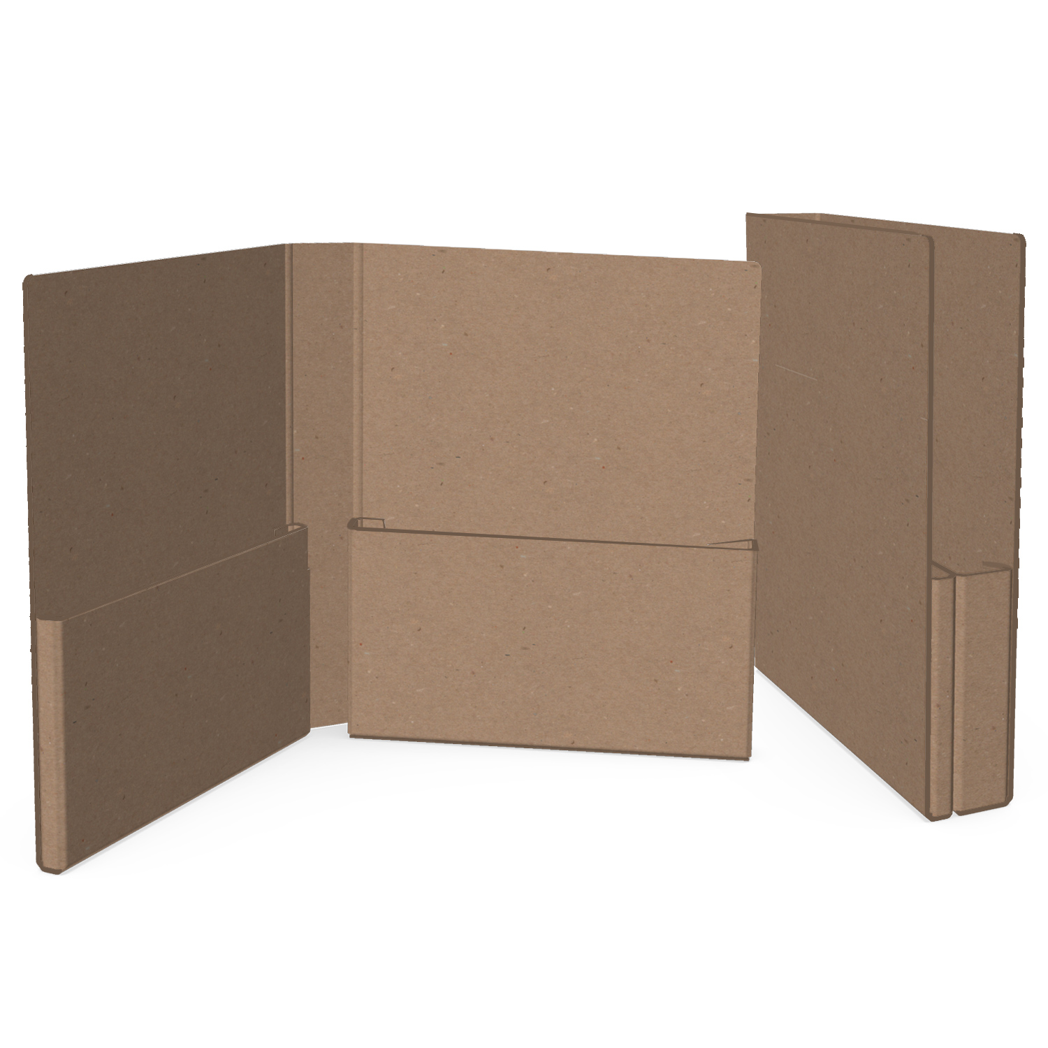2-Pocket Portfolio Folder (9.75"x11.5"x1.875") 1