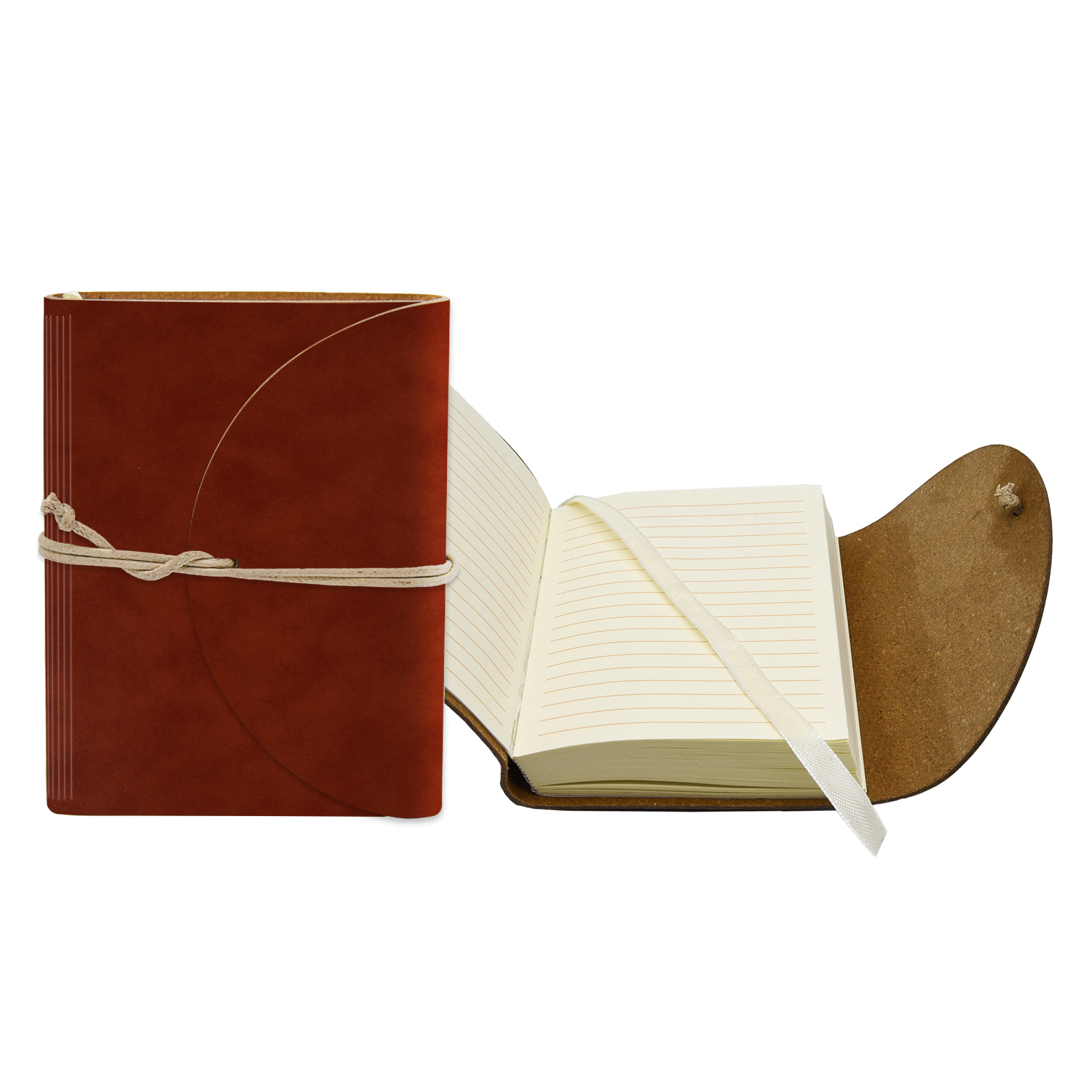 3" x 4" Leather Perfect Flap Book Bound Journal 1