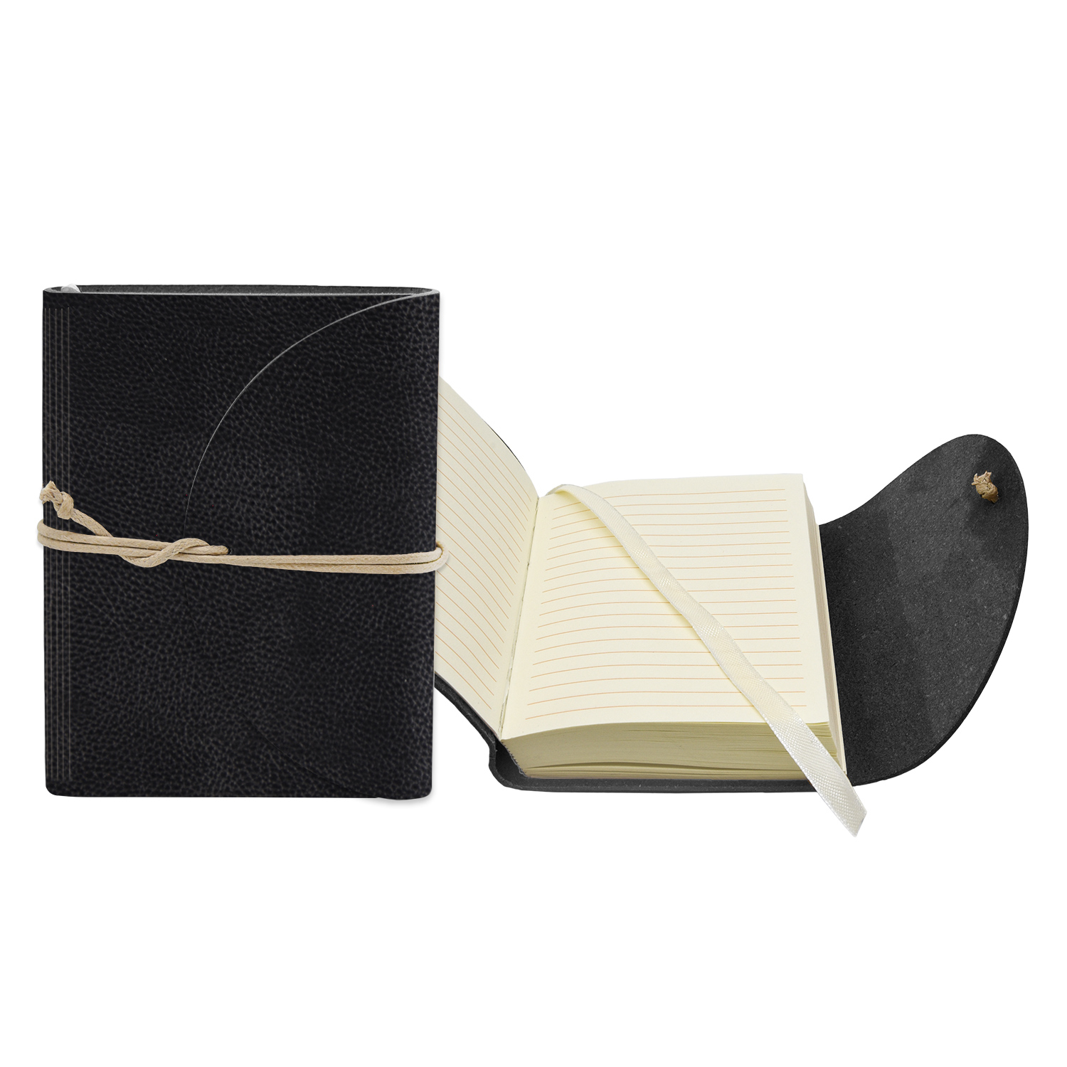 3" x 4" Leather Perfect Flap Book Bound Journal 1