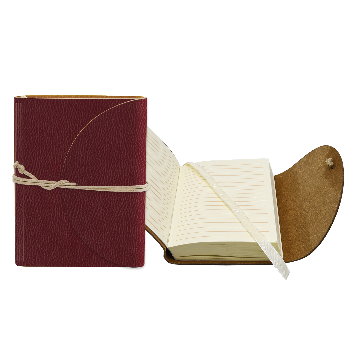 3" x 4" Leather Perfect Flap Book Bound Journal 1