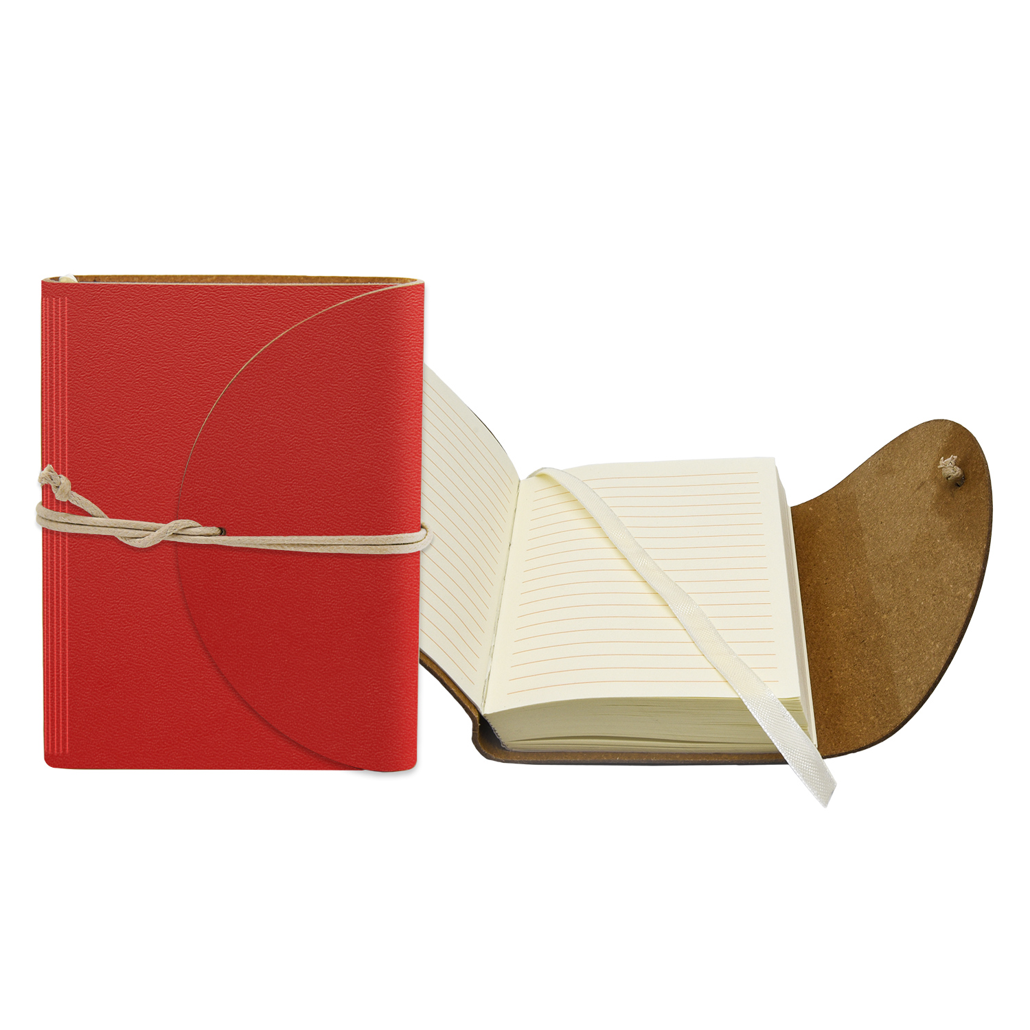3" x 4" Leather Perfect Flap Book Bound Journal 1