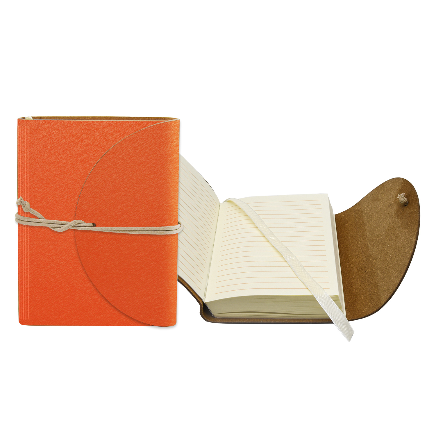 3" x 4" Leather Perfect Flap Book Bound Journal 1