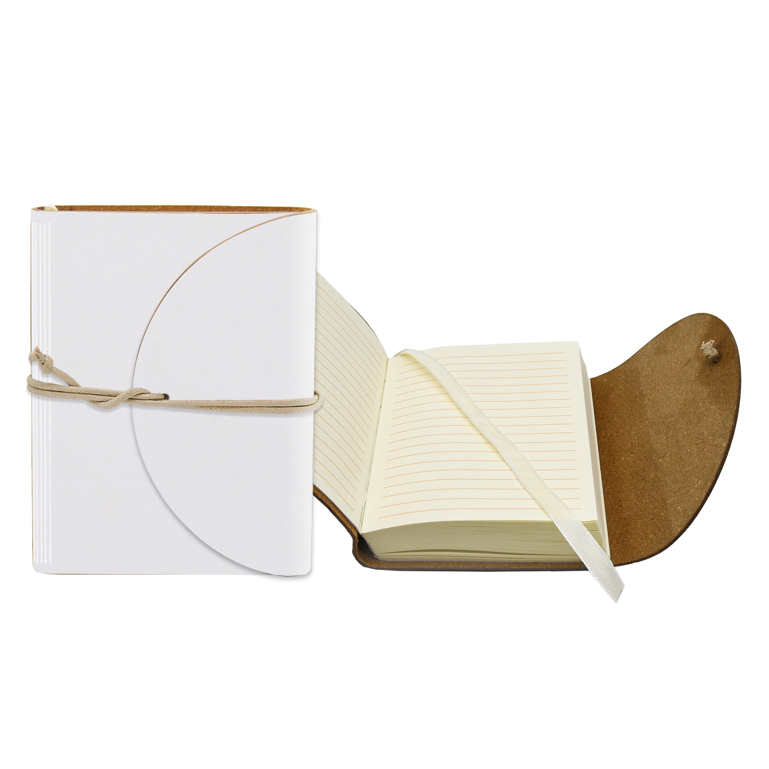 3" x 4" Leather Perfect Flap Book Bound Journal 1
