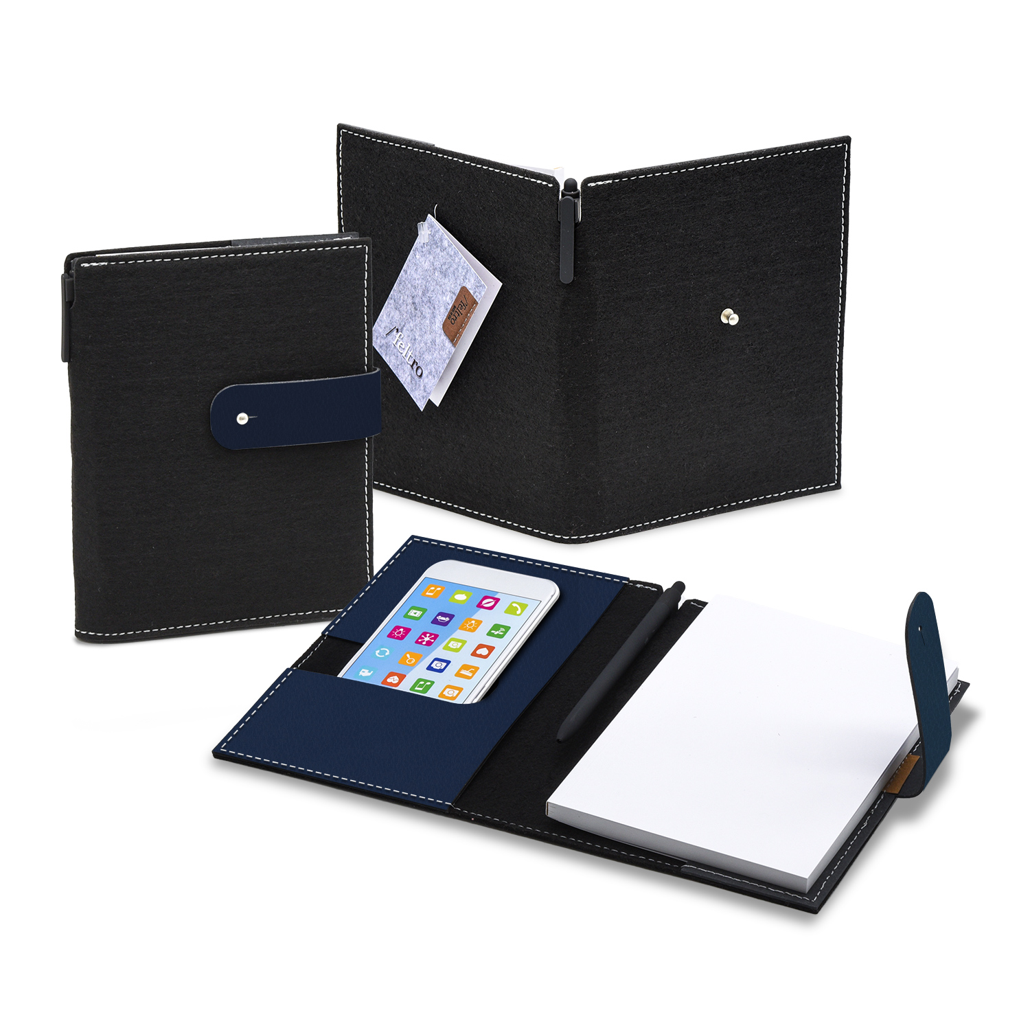 5" x 7" Feltro Collection Refillable Journal Set 1