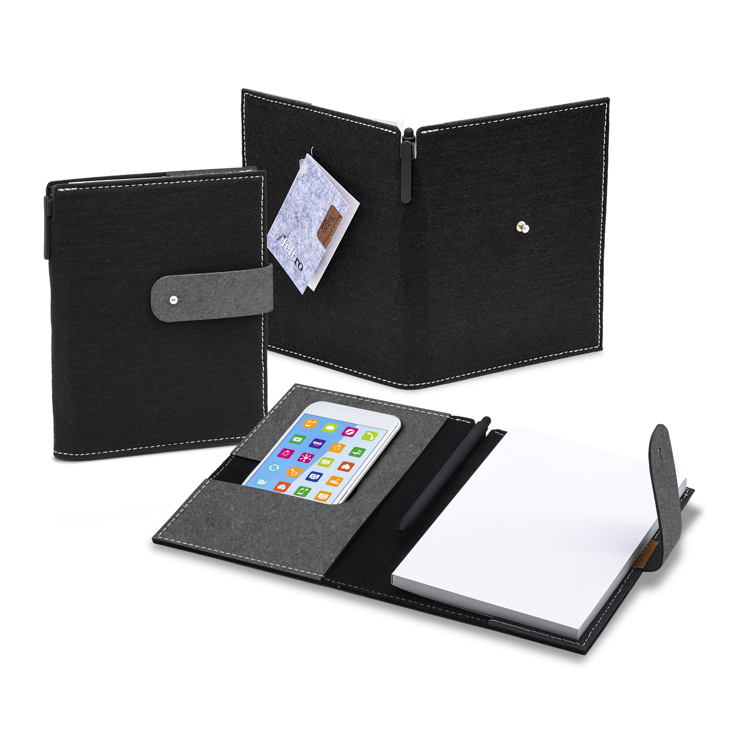 5" x 7" Feltro Collection Refillable Journal Set 1