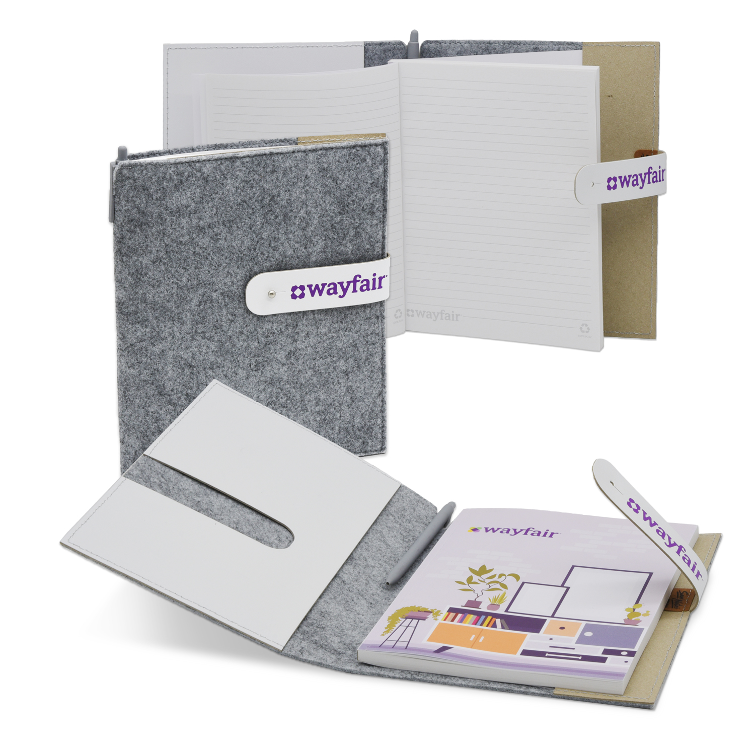5" x 7" Feltro Collection Refillable Journal Set 1