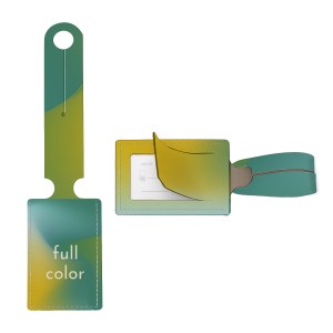 Modern Full Color Leather Luggage Tag 1 Modern Full Color Leather Luggage Tag 1