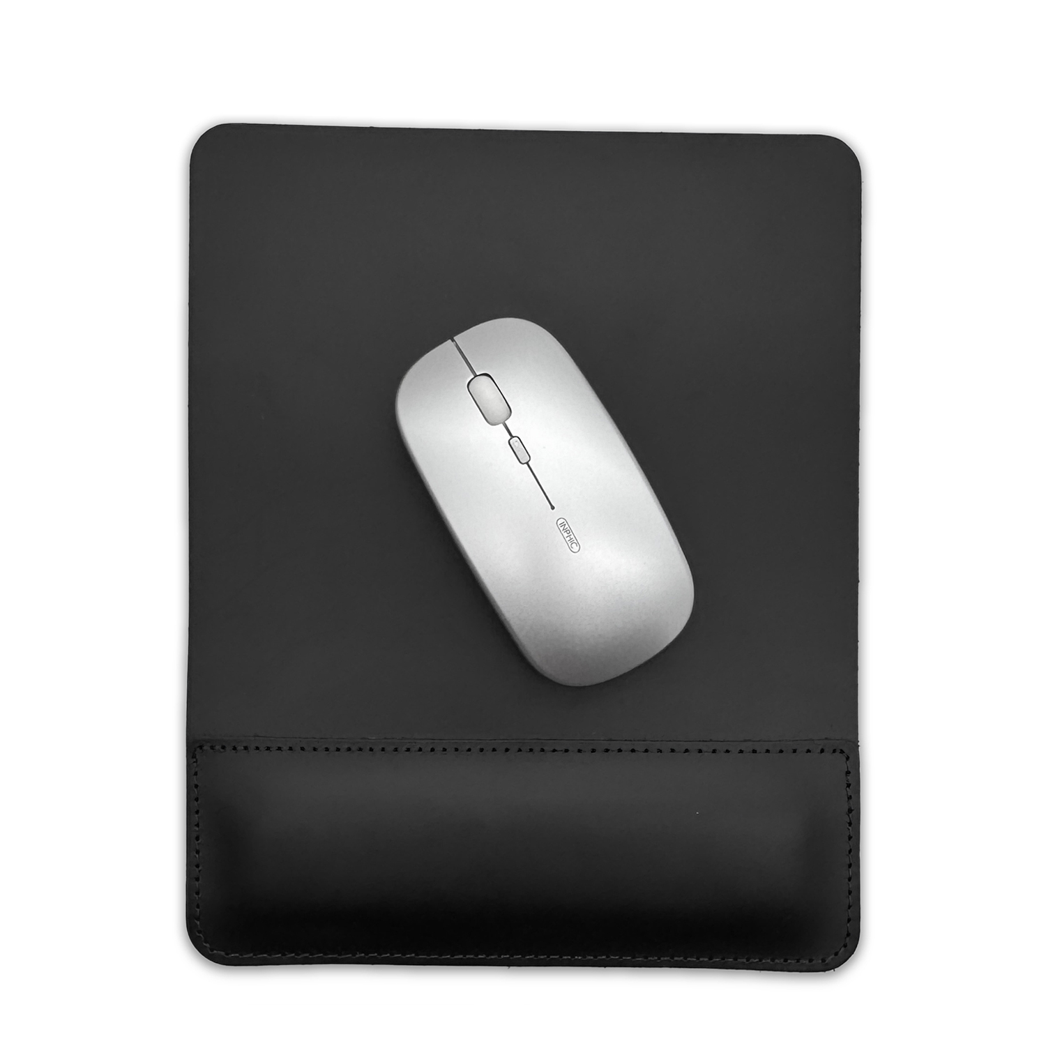 Modern genuine leather mouse pad with wrist pad 2