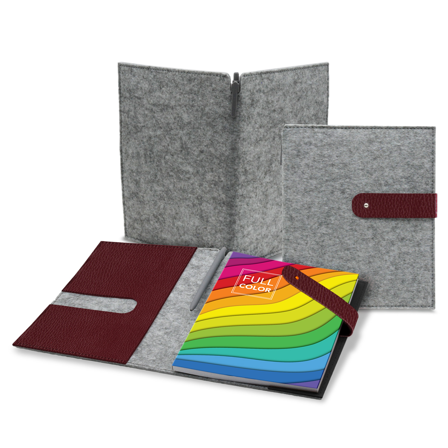 7" x 9" Feltro Collection Refillable Journal Set 1