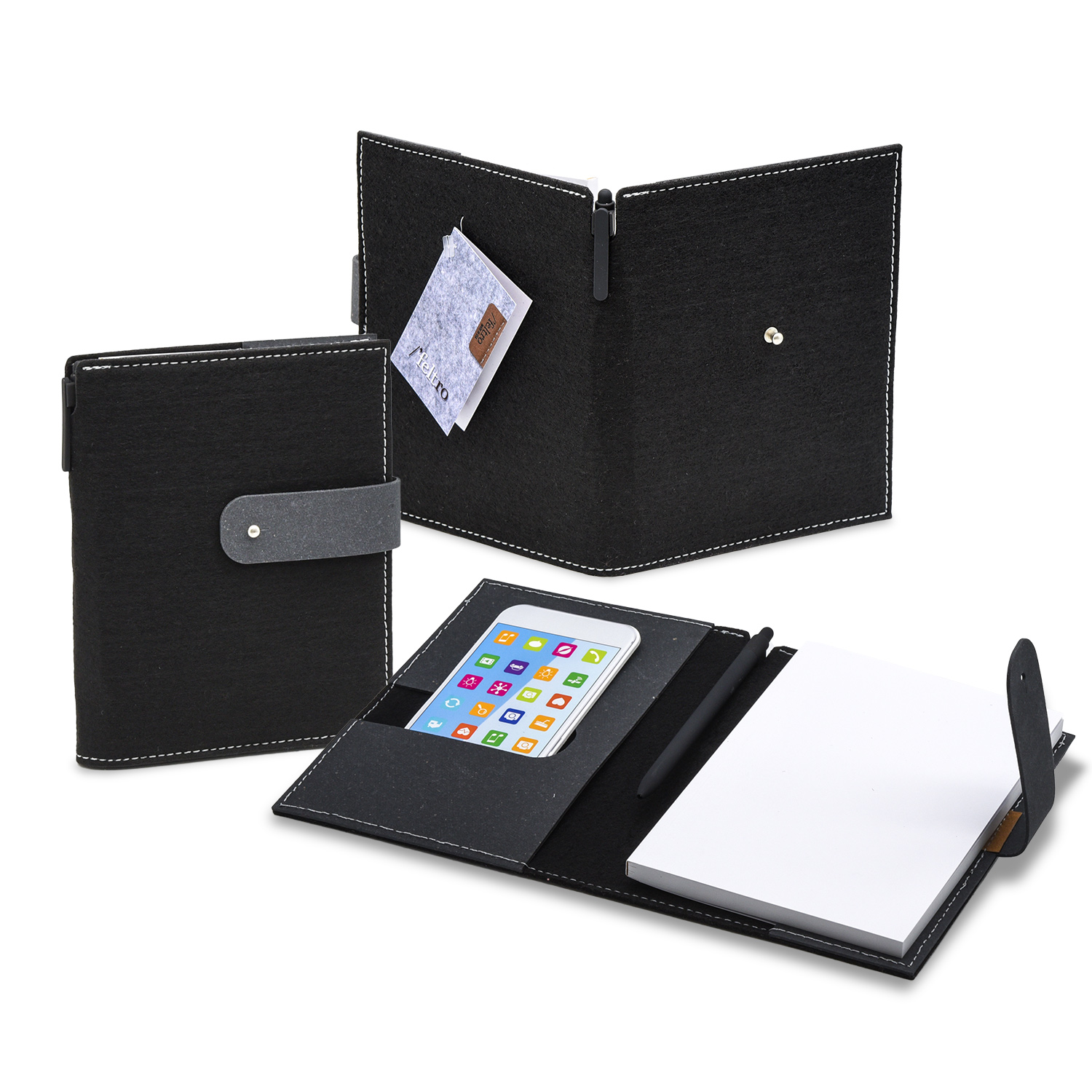 7" x 9" Feltro Collection Refillable Journal Set 1