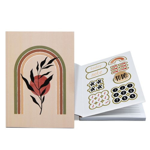 5.25" x 8.25" Full Color Perfect Bound Sticker Journal 1 5.25" x 8.25" Full Color Perfect Bound Sticker Journal 1