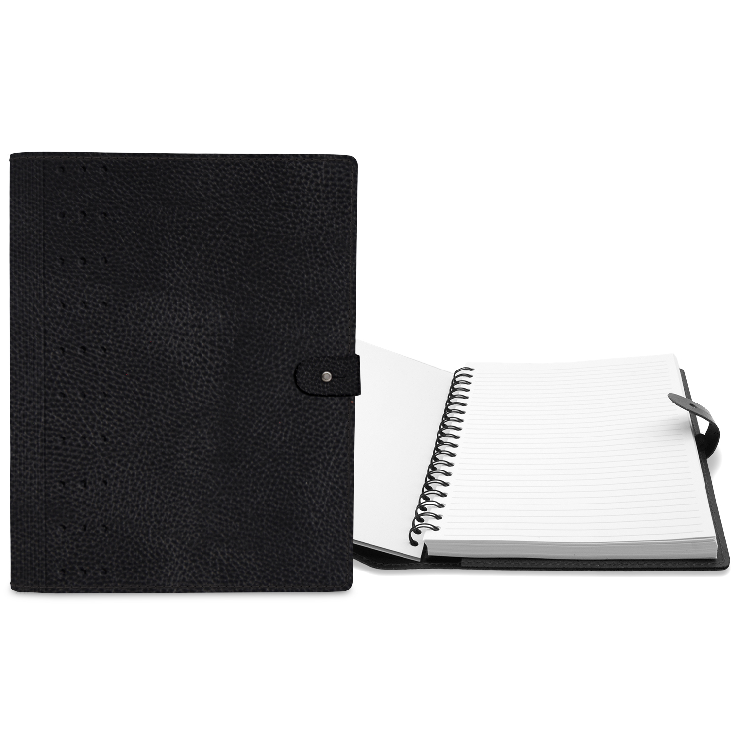 7" x 10" Madison Avenue Leather Spiral Slip-in Refillable Journal Notebook 1
