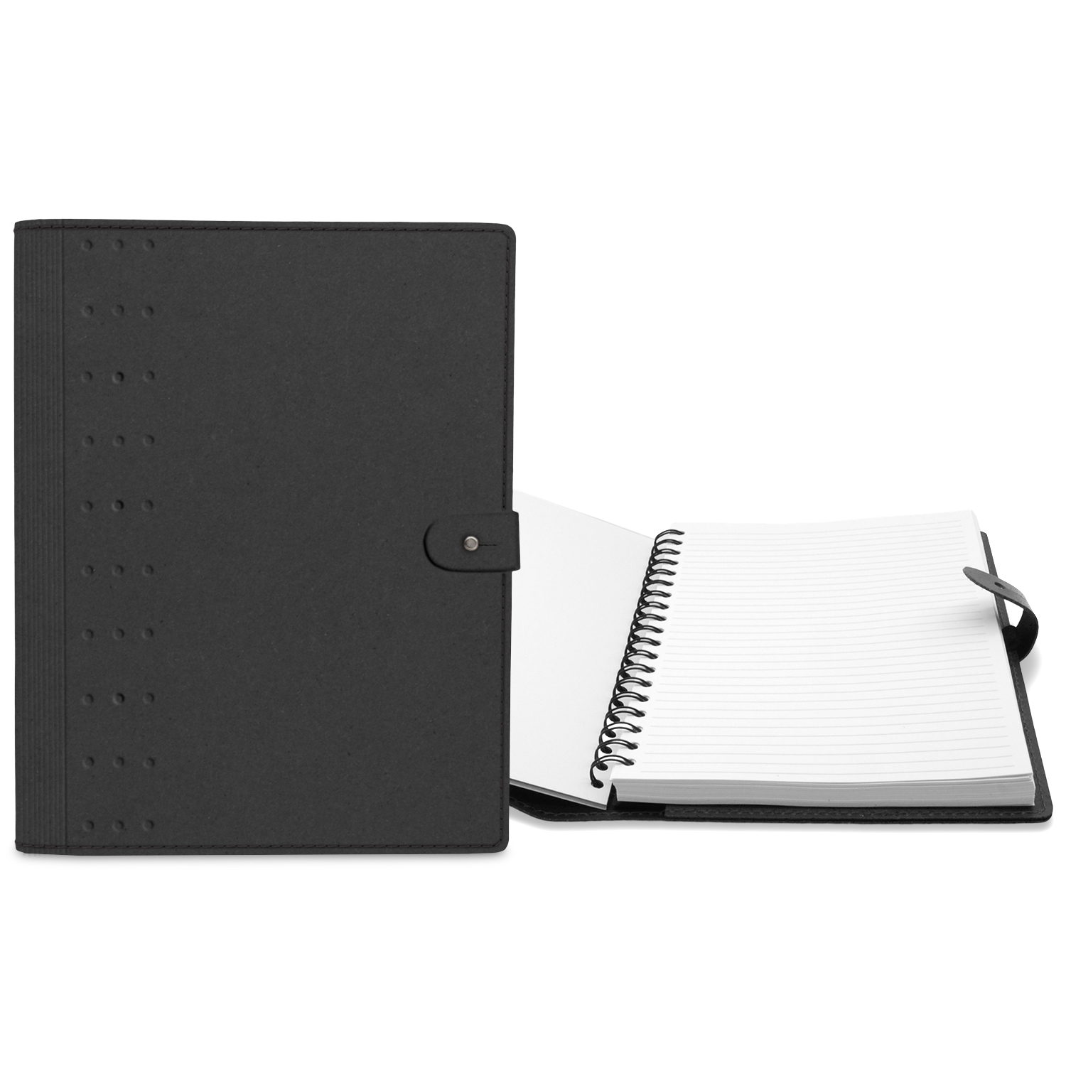 7" x 10" Madison Avenue Leather Spiral Slip-in Refillable Journal Notebook 1