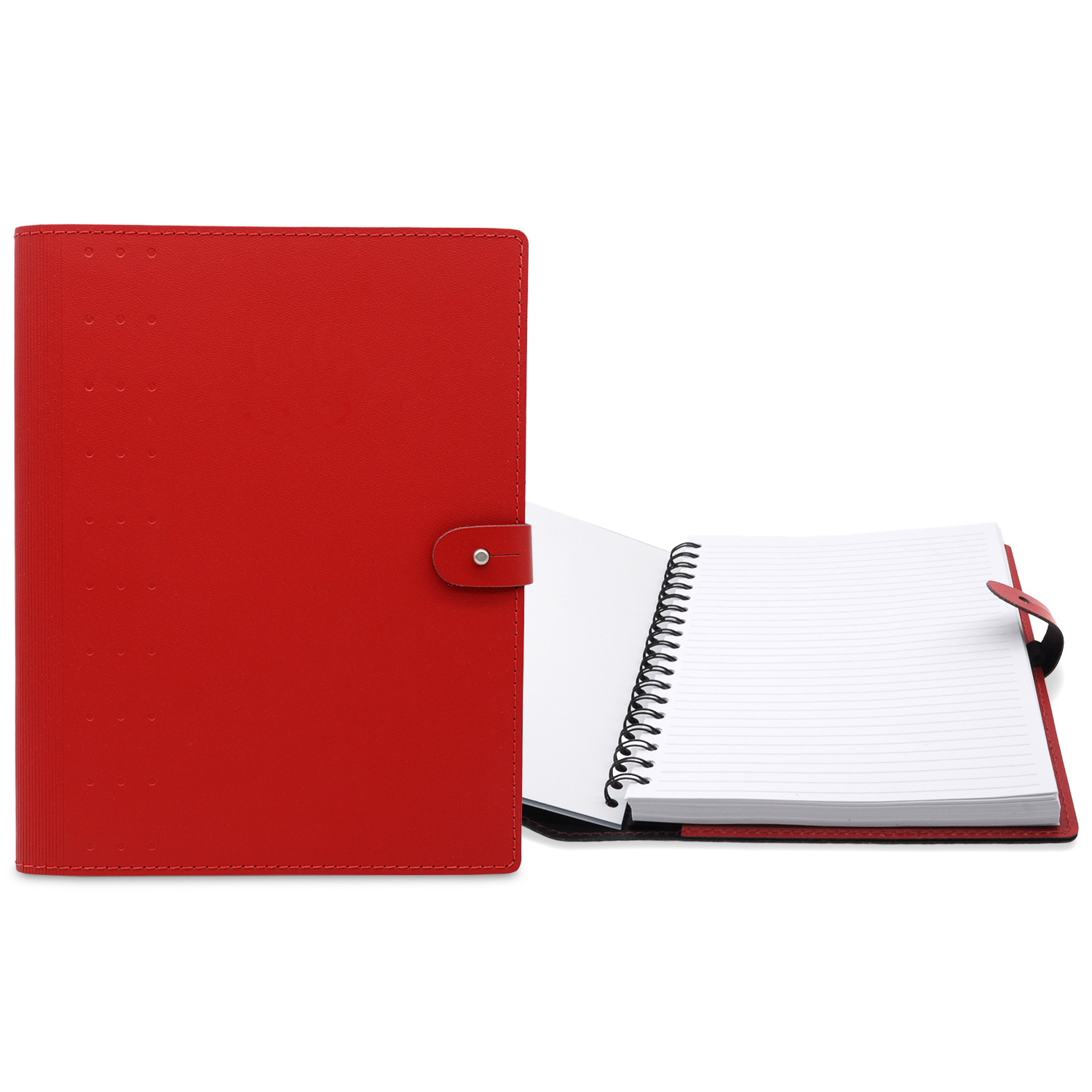 7" x 10" Madison Avenue Leather Spiral Slip-in Refillable Journal Notebook 1