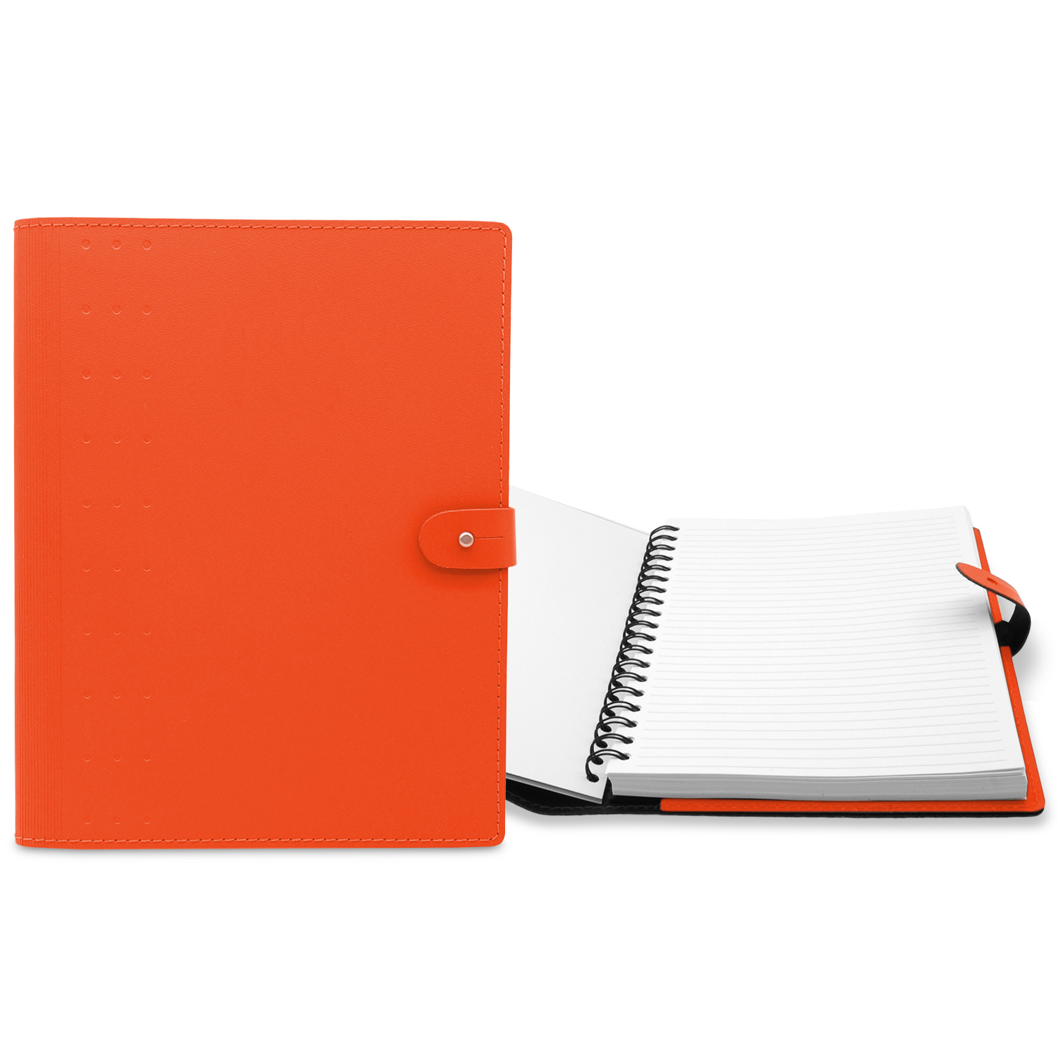 7" x 10" Madison Avenue Leather Spiral Slip-in Refillable Journal Notebook 1
