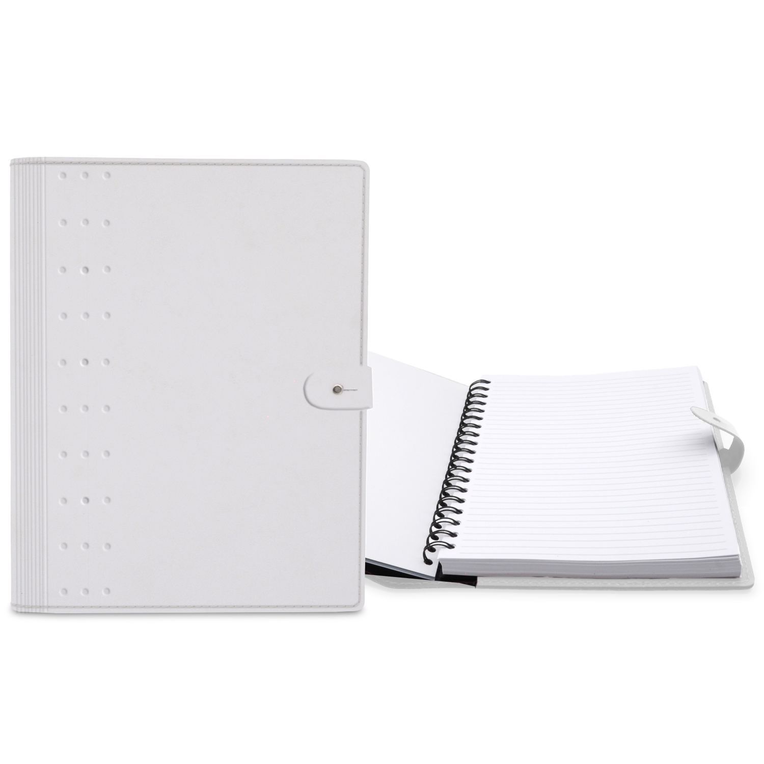 7" x 10" Madison Avenue Leather Spiral Slip-in Refillable Journal Notebook 1