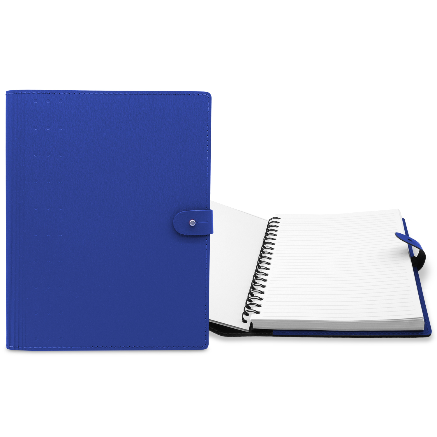 7" x 10" Madison Avenue Leather Spiral Slip-in Refillable Journal Notebook 1