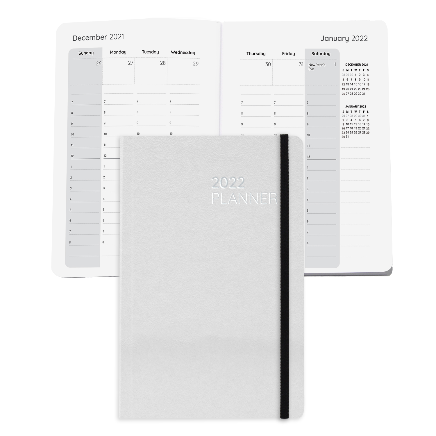 Boardroom Faux Leather Perfect Bound Weekly Planner Journal Book 1