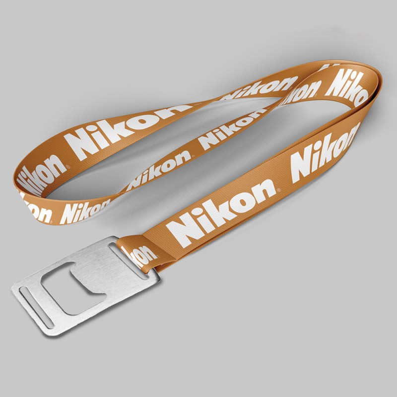 1/2" Dark Yellow custom lanyard printed with company logo with Bottle Opener attachment 0.50" 1 1/2" Dark Yellow custom lanyard printed with company logo with Bottle Opener attachment 0.50" 1