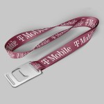 1" Fuchsia custom lanyard printed with company logo with Bottle Opener attachment 1" 1 1" Fuchsia custom lanyard printed with company logo with Bottle Opener attachment 1" 1