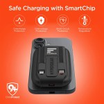 Hypergear 5,000mAh Mag Grip Go Wireless Power Bank with Built-In Cables - Black Hypergear 5,000mAh Mag Grip Go Wireless Power Bank with Built-In Cables - Black