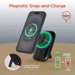 Hypergear 5,000mAh Mag Grip Go Wireless Power Bank with Built-In Cables - Black Hypergear 5,000mAh Mag Grip Go Wireless Power Bank with Built-In Cables - Black