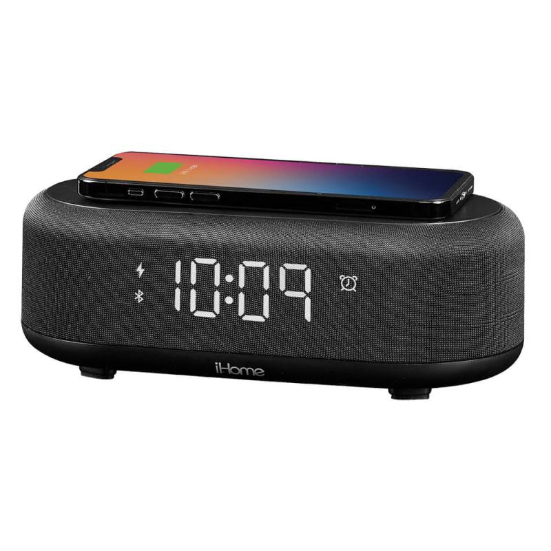IHome Bluetooth Alarm Clock With Wireless Charger And USB Charging Station 1 IHome Bluetooth Alarm Clock With Wireless Charger And USB Charging Station 1