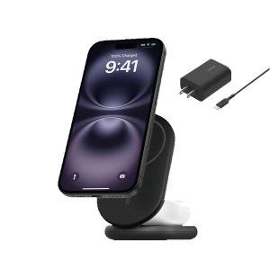 Belkin BoostCharge 2-in-1 Magnetic Foldable Wireless Charger 1 Belkin BoostCharge 2-in-1 Magnetic Foldable Wireless Charger 1