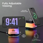 Hypergear PowerFold Cube 3-in-1 Wireless Charging Stand with 15W Magnetic Wireless Fast Charge - Black Hypergear PowerFold Cube 3-in-1 Wireless Charging Stand with 15W Magnetic Wireless Fast Charge - Black