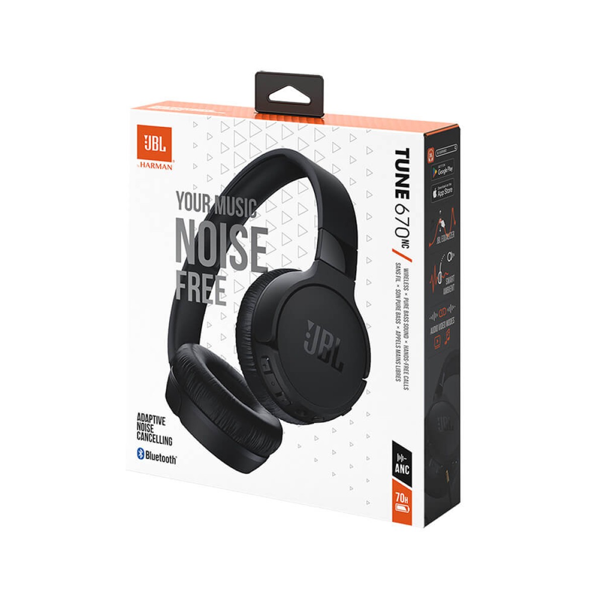 JBL Tune 670NC Wireless On-Ear Active Noise-Cancelling Headphones 1