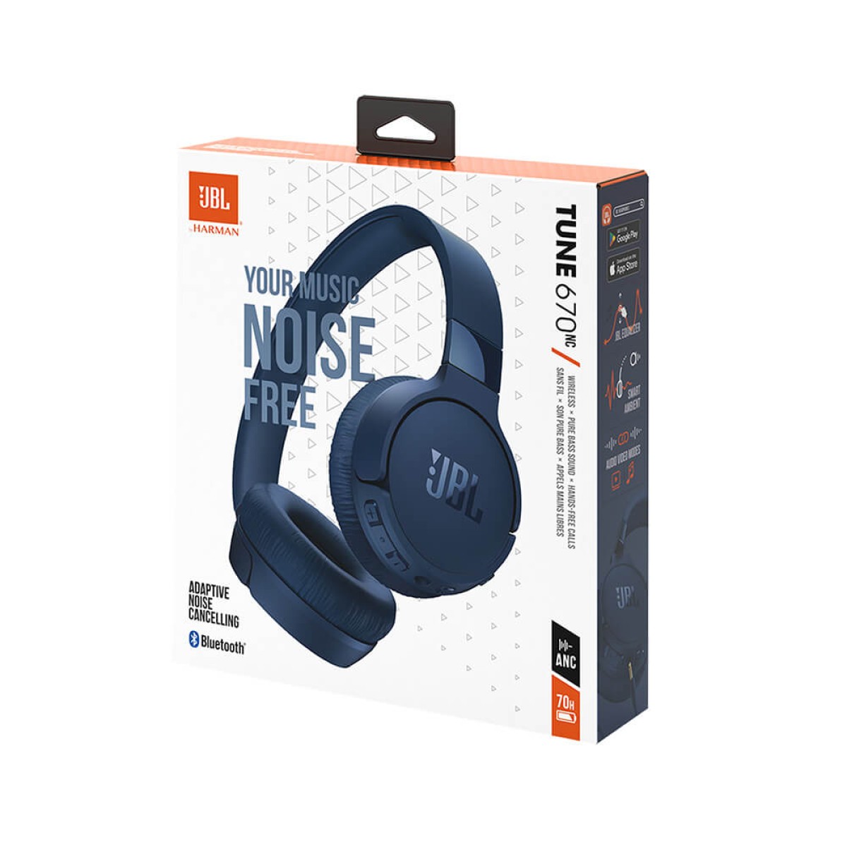 JBL Tune 670NC Wireless On-Ear Active Noise-Cancelling Headphones 1