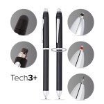 Cross Tech3+ Satin Black Multifunction Pen - Black Cross Tech3+ Satin Black Multifunction Pen - Black