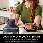 Ninja Crispi® 4-in-1 Portable Glass Air Fryer Cooking System - Grey Ninja Crispi® 4-in-1 Portable Glass Air Fryer Cooking System - Grey