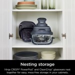 Ninja Crispi® 4-in-1 Portable Glass Air Fryer Cooking System - Grey Ninja Crispi® 4-in-1 Portable Glass Air Fryer Cooking System - Grey