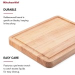 KitchenAid Classic Wood Cutting Board, 8×10-Inch, Natural 4 KitchenAid Classic Wood Cutting Board, 8×10-Inch, Natural 4