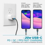 Nimble Wally Subnano 20W USB-C Wall Charger - White - White Nimble Wally Subnano 20W USB-C Wall Charger - White - White